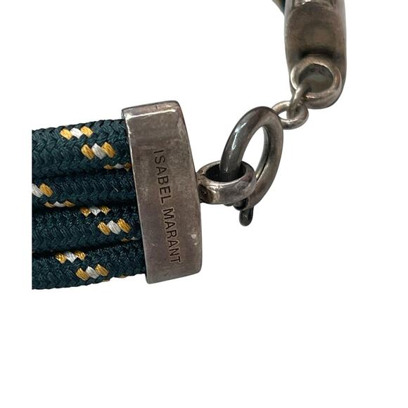 Isabel Marant Knot Bracelet Green Cord Wrap - Picture 8 of 8
